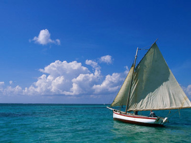Sailing Boat, Ambergris Caye, Belize
