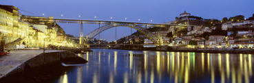 Night, Luis I Bridge, Porto, Portugal