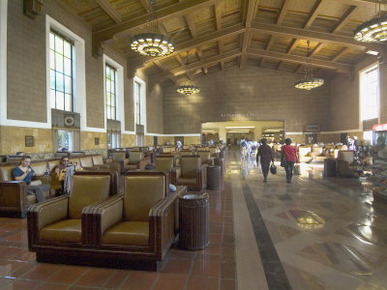 Union Station, Railroad Terminus, Downtown, Los Angeles, California, USA